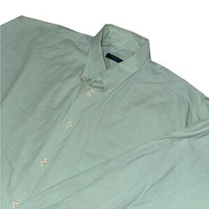 Burberry London Button Down Shirt Men’s 2XL Green Preppy Designer Dress Shirt